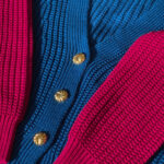 sweter Jackie cobalt/raspberry z 100% bawełny