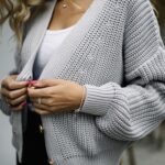 Sweter Jackie light grey z 100% bawełny